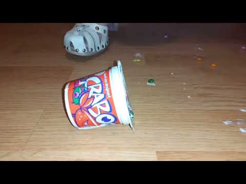 Heels crushing yogurt