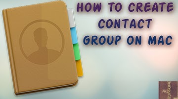 How to create contact group on mac