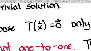 Linear Equations in Linear Algebra - The Matrix of a Linear Transformation - One-to-One Mappings