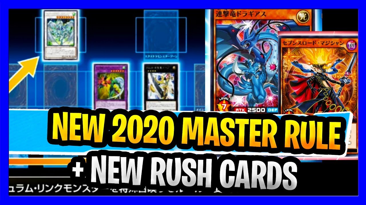 YUGIOH NEW MASTER RULE LINKS NOT NEEDED! + NEW RUSH CARDS YUGIOH 2020 ...