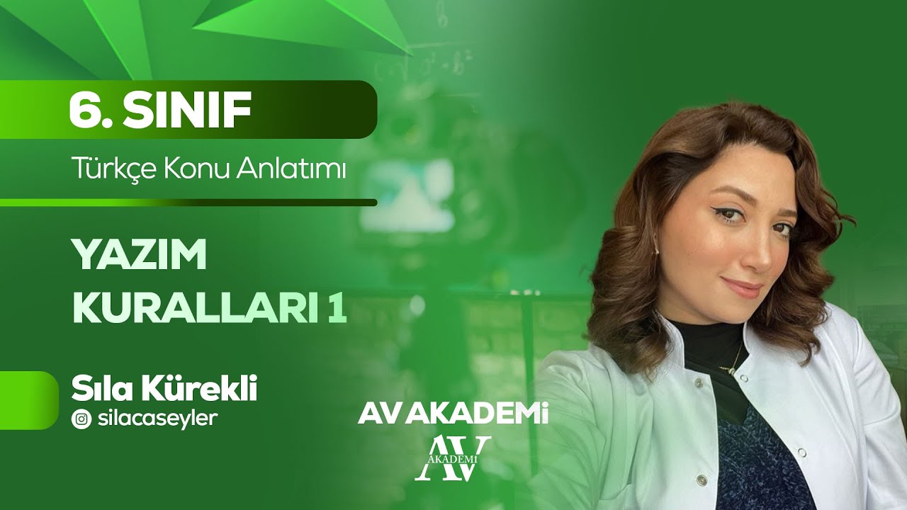 Av Yayınları | 6. Sınıf Türkçe Konu Anlatımı |  Yazım Kuralları 1