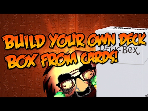 BUILD YOUR OWN DECK BOX FROM YUGIOH CARDS! - YouTube