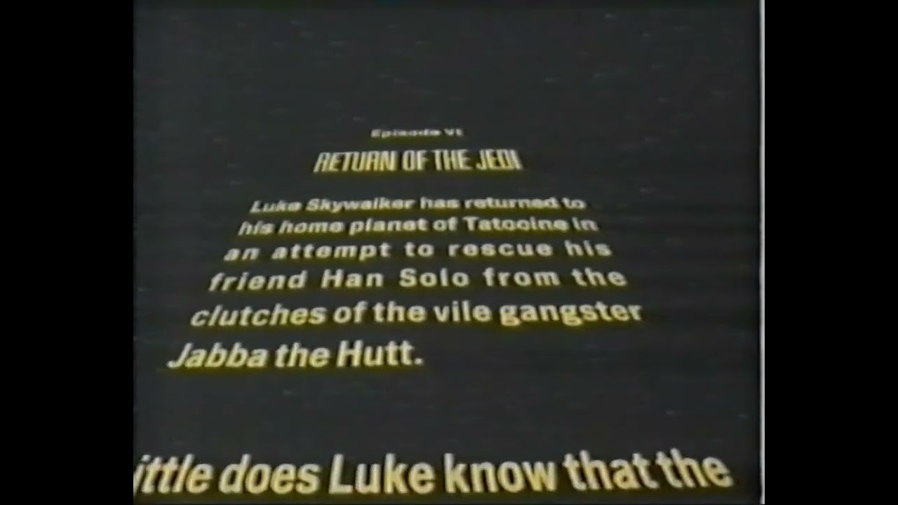 Star Wars "The return of the Jedi" opening (bootleg hungarian dub)