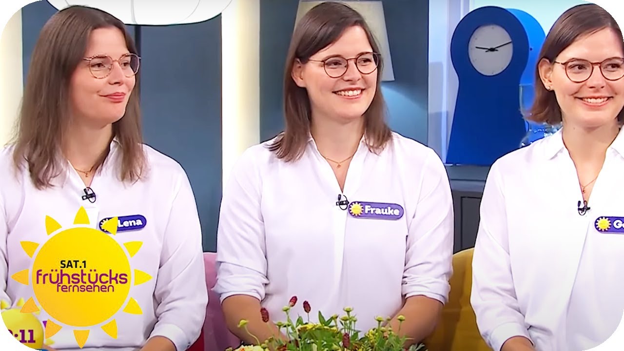 Eineiige Drillinge: Seltener als ein Lottogewinn | SAT.1 Frühstücksfernsehen