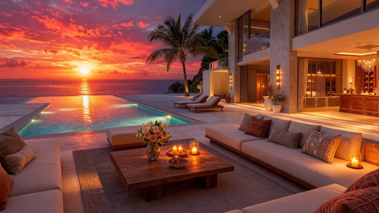 Soothing Sunset Jazz by the Ocean – Soft Music for Focus, Rest & Relaxation