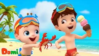 hot summer beach day song new sing along domi kids nursery
