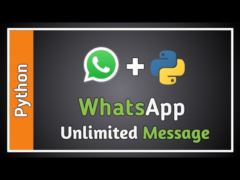 send unlimited messages using  python  | How to send unlimited message in what's app using python