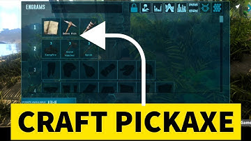 HOW TO CRAFT STONE PICKAXE in ARK ULTIMATE MOBILE | Crafting Pick Axe 