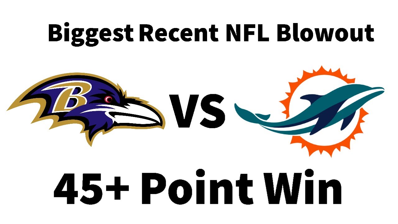 Biggest NFL Blowout in Recent History YouTube
