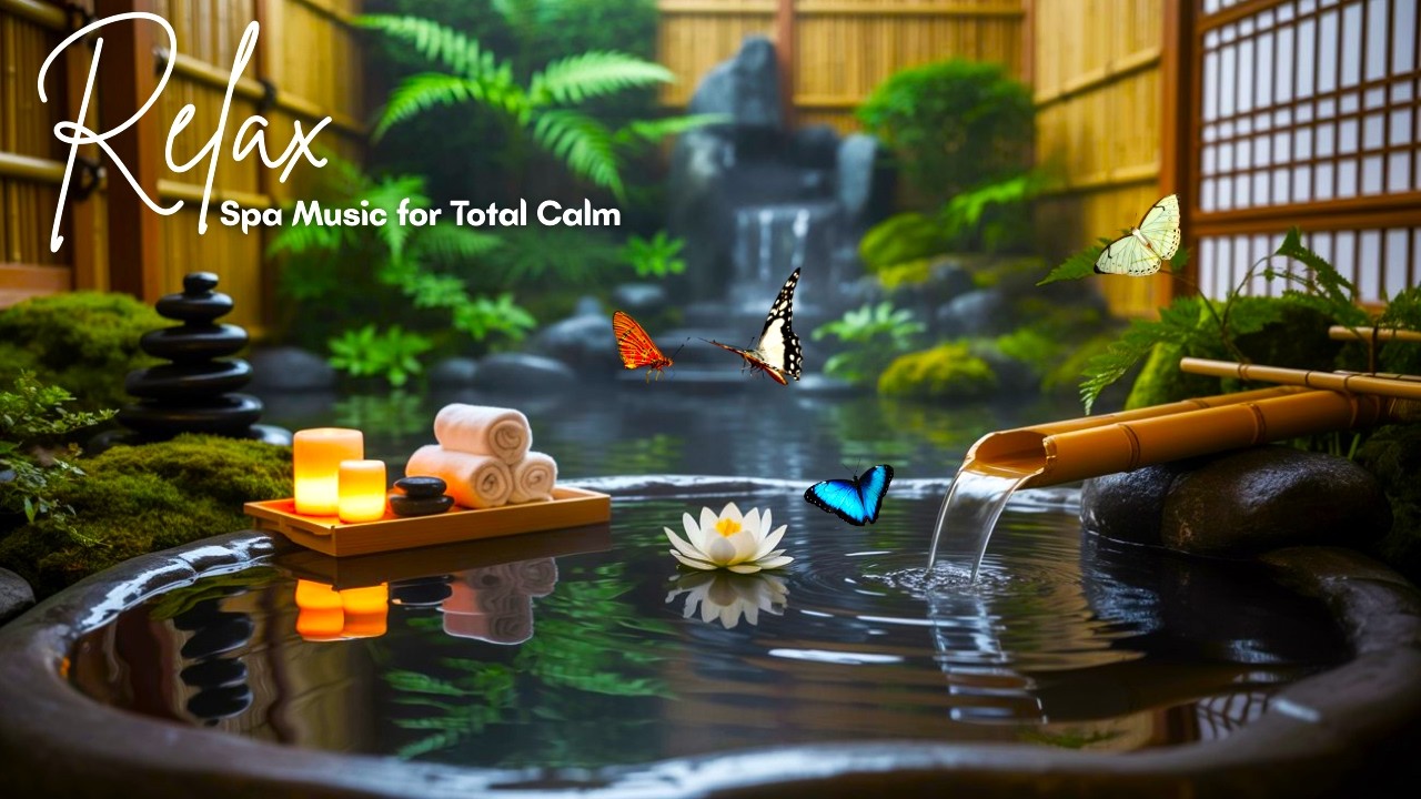Zen Spa Music with Mizu Serenity 💧 | Peaceful Japanese Piano & Pure Stream Flow