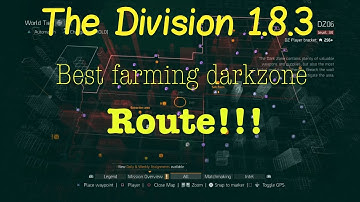 The division 1.8.3, farming for classified gear and exotic, best route in The darkzone.
