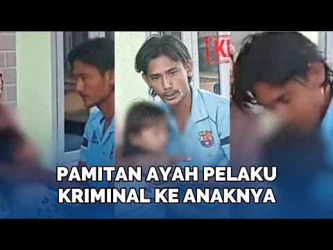 Momen Pilu Tersangka Pembacokan Dijemput Polisi,  Pamit ke Anaknya: Ayah Lama Pulang, Jangan Nakal