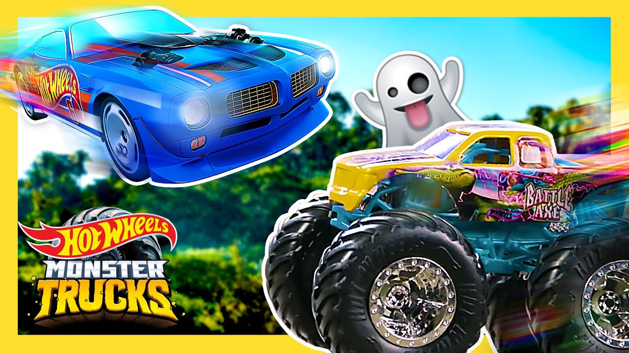 Hot Wheels Monster Trucks Go Downhill Racing! 🚗 🔥 - Monster