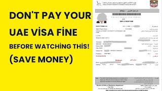 Information how to check & pay UAE overstay fine (Hidden Fees Explained) Guide