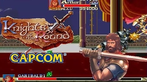 [CPS1]Knights of the Round Arcade-King Arthur Lev7 Hardest No Heavy Attack No Death All