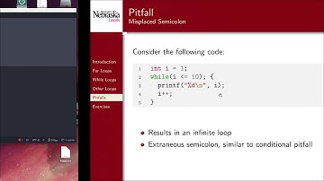 4.5 - Loops - Pitfalls