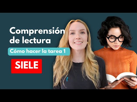 SIELE - Prueba de Comprensión de lectura, tarea 1 - MODELO