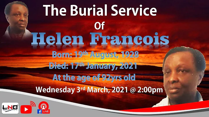The Burial Service of Helen Francois