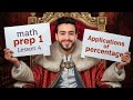 Math Prep 1 Lesson 4 Applications Of Percentage ماث أولي اعدادي لغات 2026