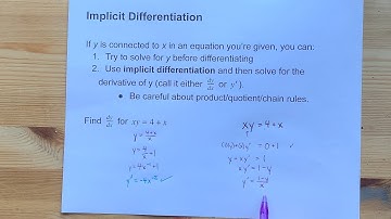 Implicit Differentiation + Shortcut + 3 Examples