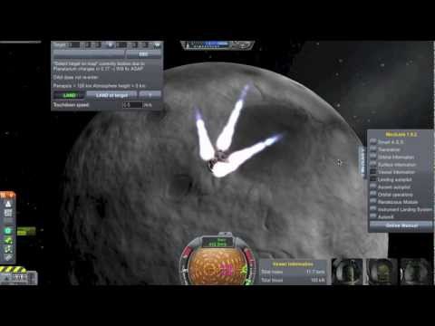 Kerbal Space Program - MechJeb Landings