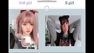 soft girl vs E girl styles screenshot 3