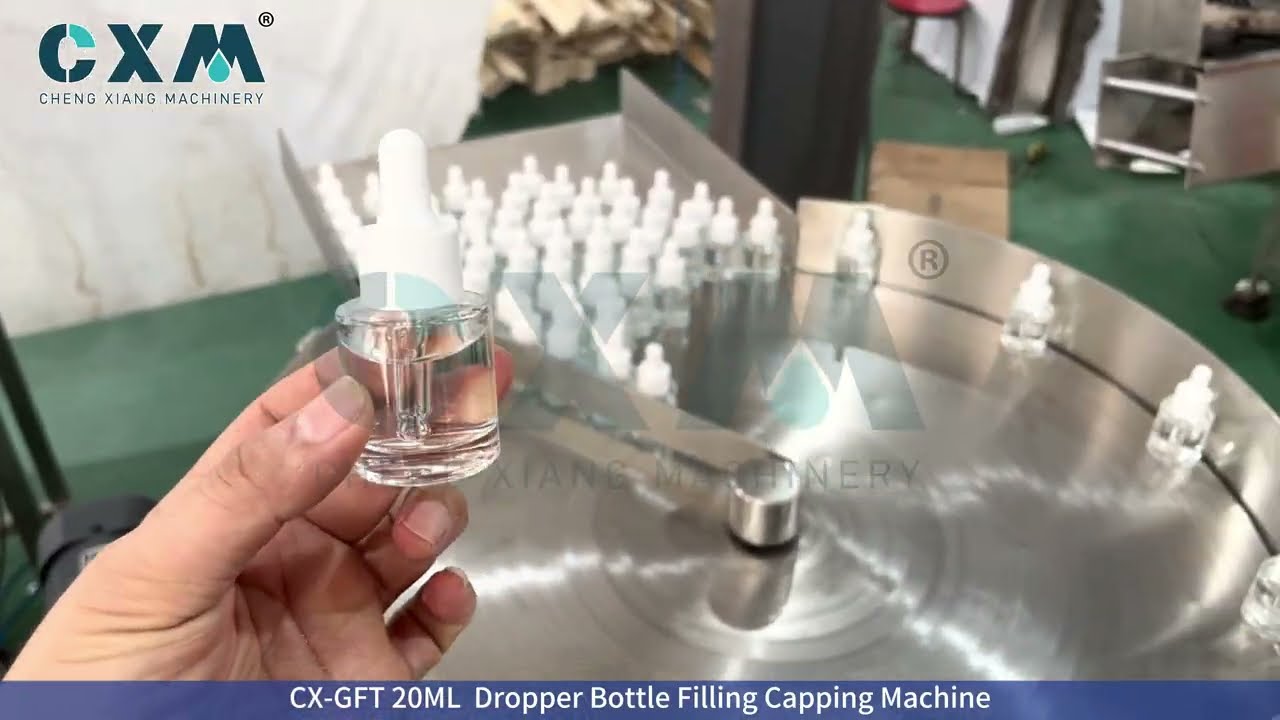 How the CX GFT 20ml Dropper Bottle Filling & Capping Machine Works？