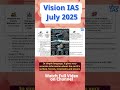 NISAR NASA ISRO SYNTHETIC APERTURE RADAR SATELLITE | Vision IAS Monthly Magazine July 2025
