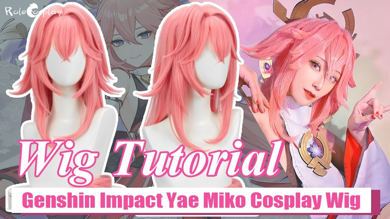【Original Speed】Wig Tutorial: Yae Miko from Genshin Impact - YouTube