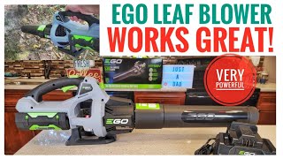 Review EGO Power  LB5302 Battery Leaf Blower   REALLY WORKS GREAT!  LOTS OF POWER!