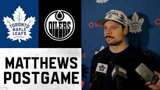 Auston Matthews | Post Game at Edmonton Oilers | October 24, 2026