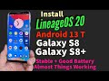 Install lineageos 20 android 13 t on galaxy s8 galaxy s8 daily use rom