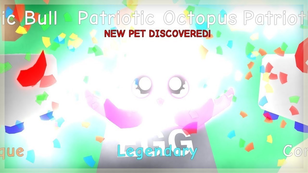 Bubble Gum Simulator Patriotic Octopus