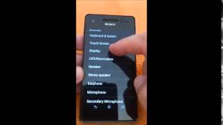sony xperia V proximity sensor and display test lt25i