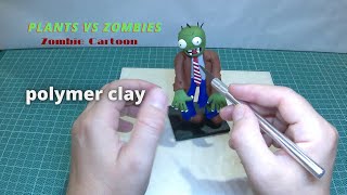 Zombie Cartoon with polymer clay | Plants VS Zombies | Clay art - Vicky25Crafts screenshot 5