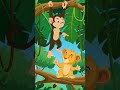 Monkey Saved Baby Lion 🐒🦁 | True Friendship Story ❤️ #monkey #lion #story #jokes #comedy #cortoon