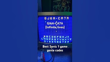 Best Sonic 1 game genie codes #sonicthehedgehog #sega #retrogaming #gamegenie