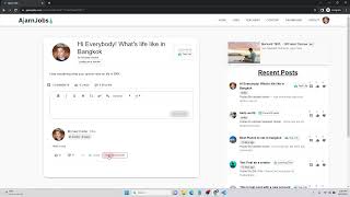 AjarnJobs.com - Part III - CRUD Content + Comments,  Like/Dislikes functionality