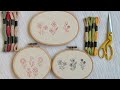 11 Hand Embroidery Flower Patterns for Beginners | Step-by-Step Tutorial | Gossamer Embroidery 