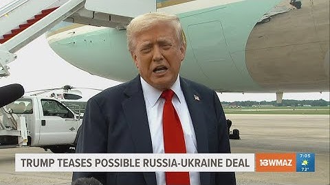 President Donald Trump says U.S. could soon send Ukraine weapons, defense systems