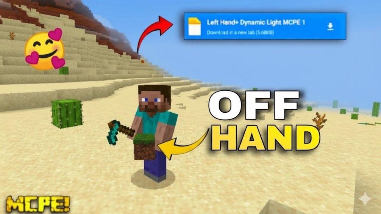 Ultimate Off-Hand Addon for MCPE 1.21+!🔥