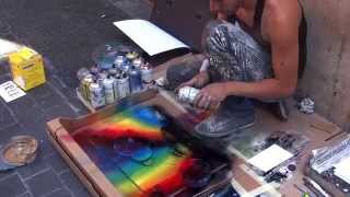 Удивительный художник на улицах Рима создает шедевры за 8 минут! Вау!