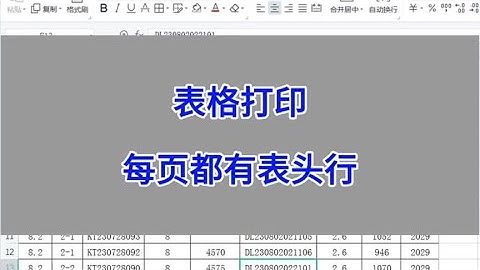 WPS Excel表格打印：每页都有表头行。#wps #excel #办公技巧