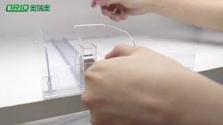 Shelf Pusher System customized plastic pusher for bottles, costmetics, boxes