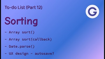 To-do List #12 Sorting - Learning vanilla JavaScript via mini-projects