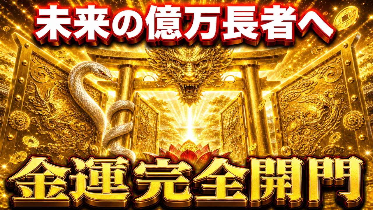 最後まで見られた人だけ】未来の億万長者へ。金運の入口が完全に開く10 