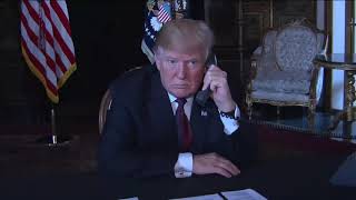 Trump checks his voicemail