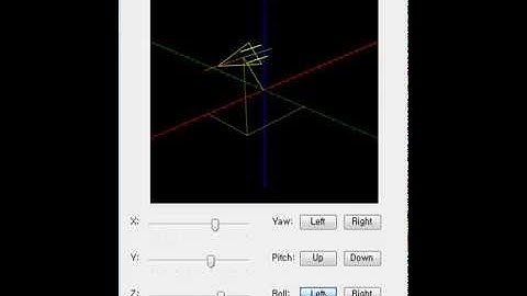 GL 6 degrees of freedom test(C# + WinForm + OpenGL)