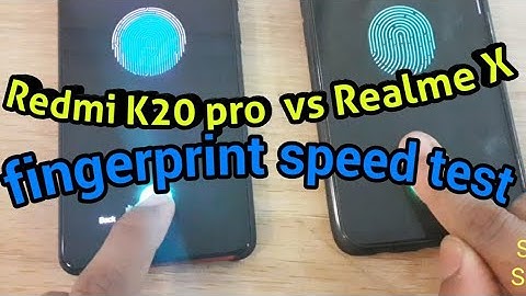 Redmi k20 pro vs Realme x fingerprint speed test