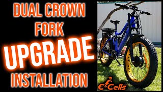 E-CELLS E-BIKE Dual Crown Fork Installation